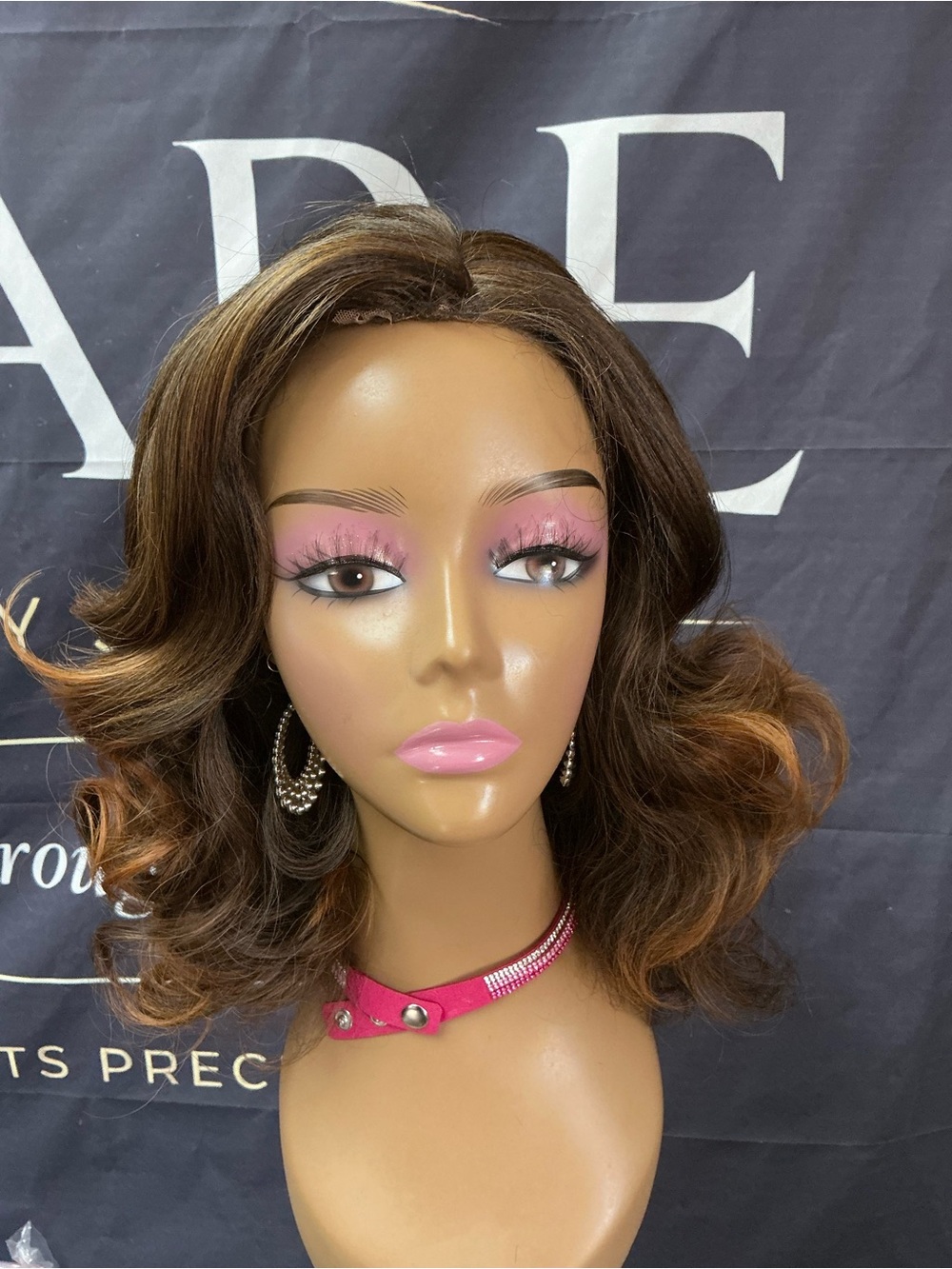 Brown Ombre Wavy Lace Front Wig - Women Hair